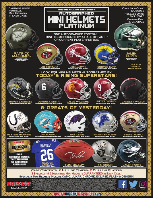 2023 Tristar Hidden Treasures Mini Helmet Platinum Edition Box
